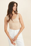 Layering Crop Top  Champagne Beige  hi-res