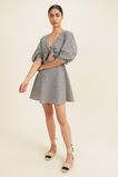 Gingham Knot Front Mini Dress  Neutral Gingham  hi-res