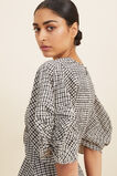 Gingham Knot Front Mini Dress  Neutral Gingham  hi-res