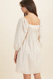 Voile Stripe Mini Dress  Champagne Cream Stripe  hi-res