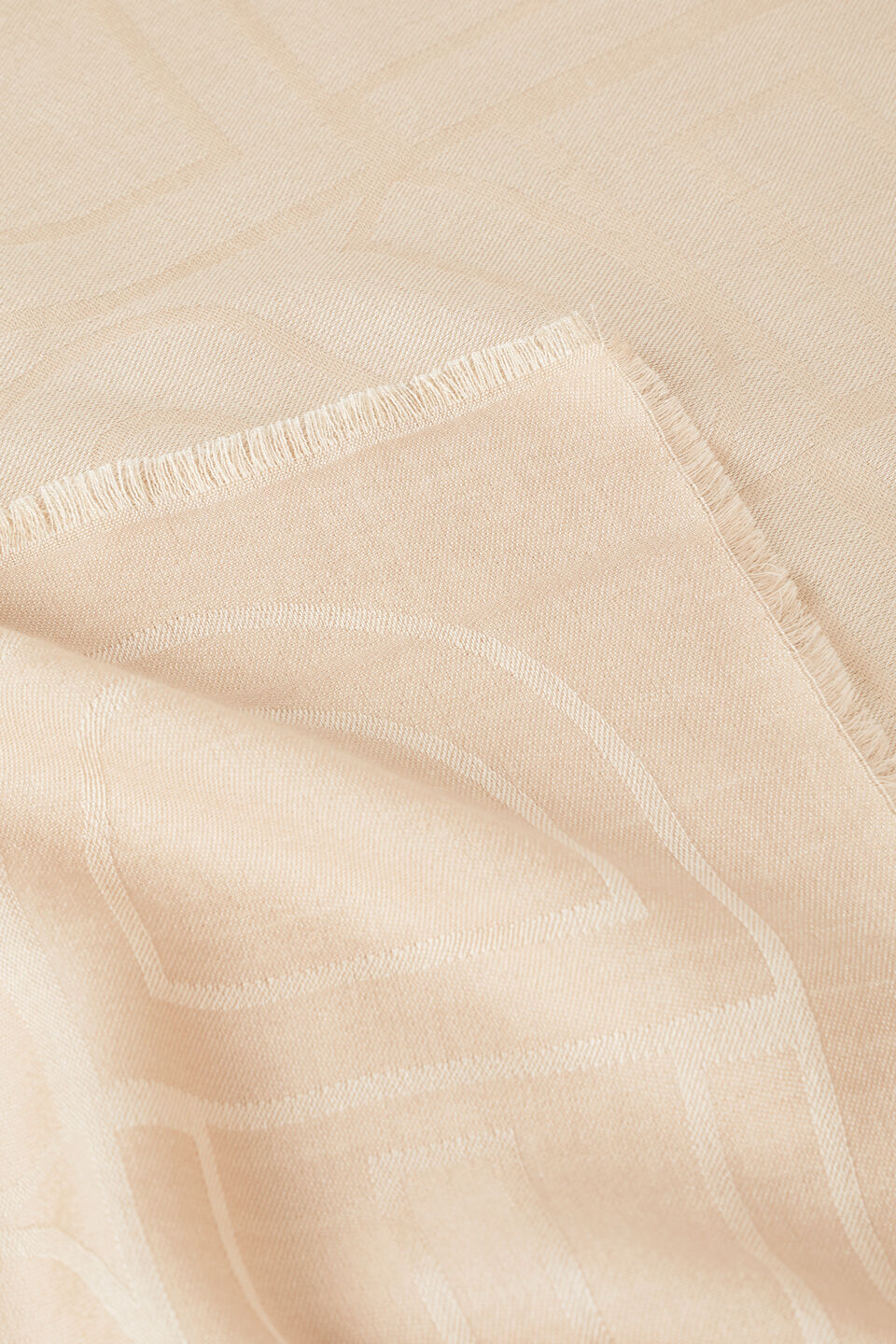 Jacquard Logo Wrap  Champagne Beige