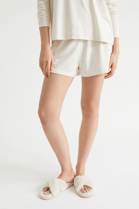 Jersey Pyjama Short  Oat Marle  hi-res