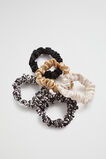 Mini Scrunchie  Black White Ocelot  hi-res