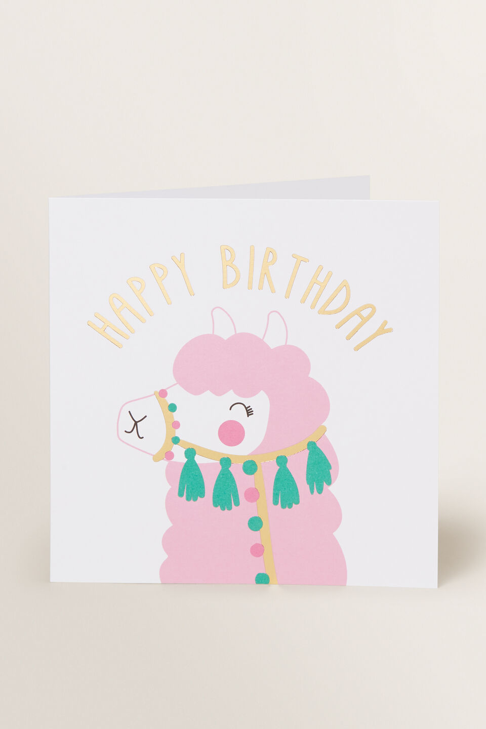 Large Llama Card  