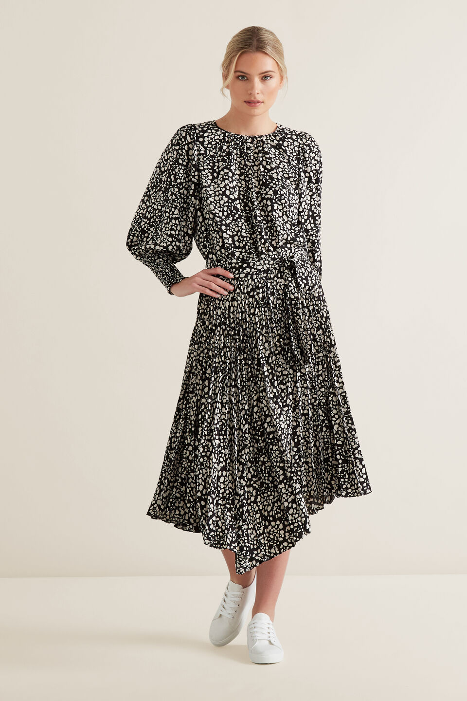 Puff Sleeve Printed Top  