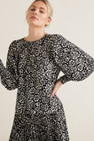 Puff Sleeve Printed Top    hi-res