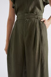 Linen Palazzo Pant  Dark Fern  hi-res
