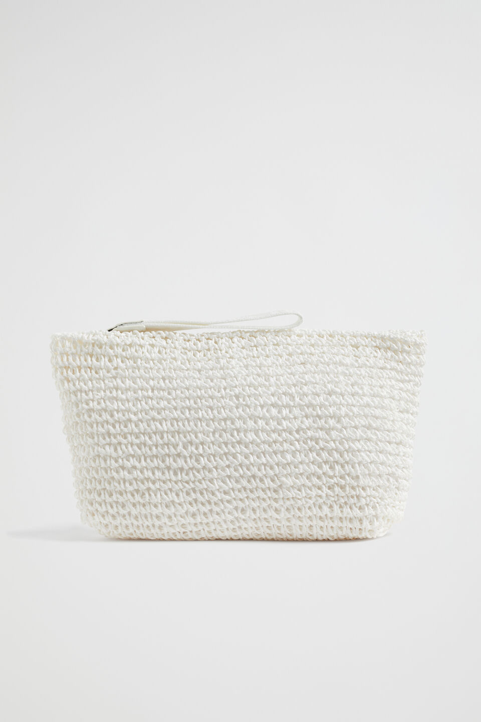 Logo Straw Pouch  White
