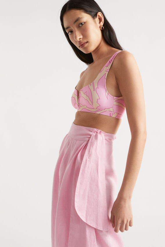 Linen Wrap Sarong  Soft Orchid  hi-res