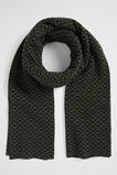 Geo Knit Scarf  Dark Fern  hi-res