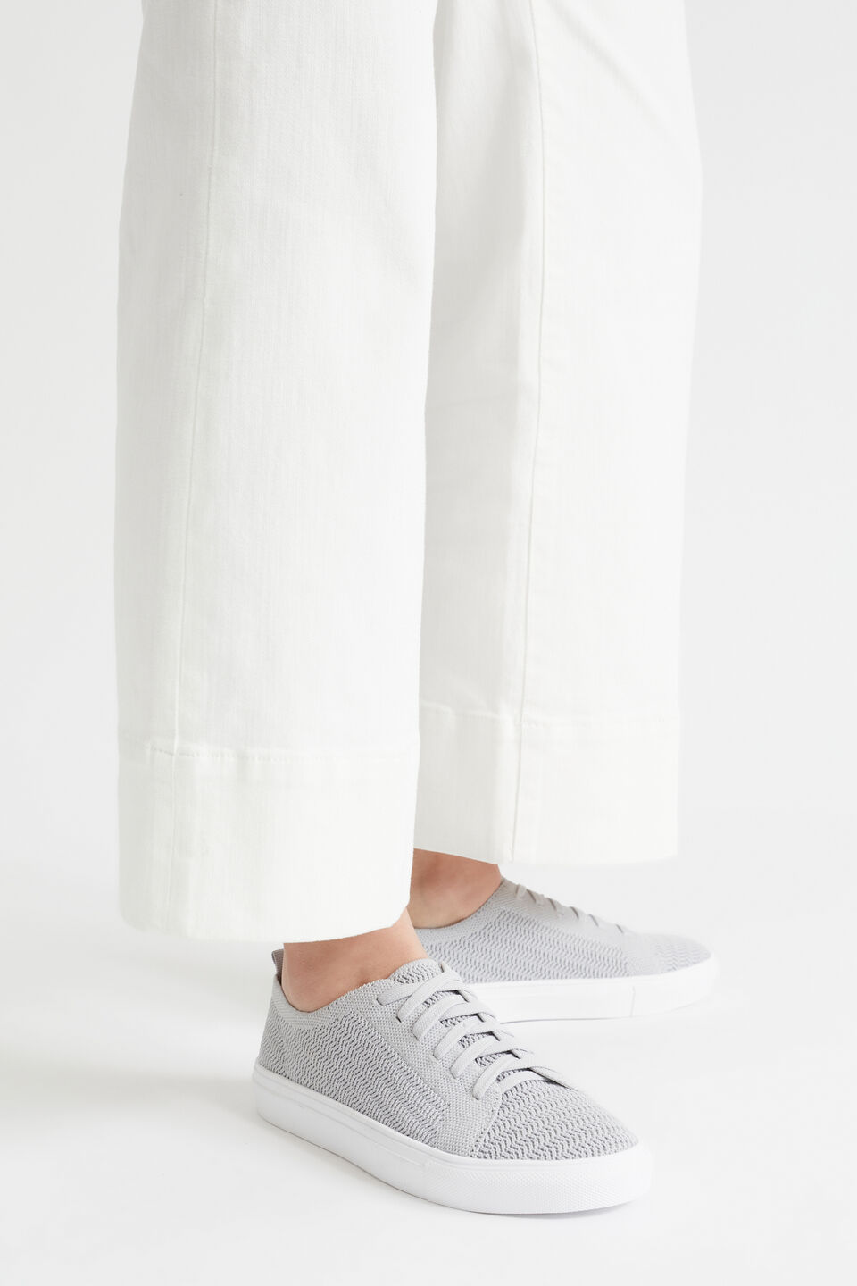 Josie Knit Sneaker  Grey