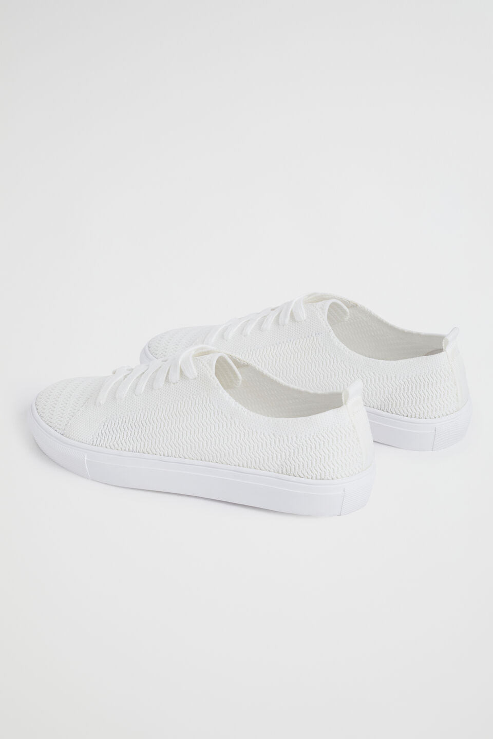 Josie Knit Sneaker  Whisper White