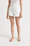 Denim Paperbag Short  White  hi-res