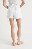Denim Paperbag Short  White  hi-res