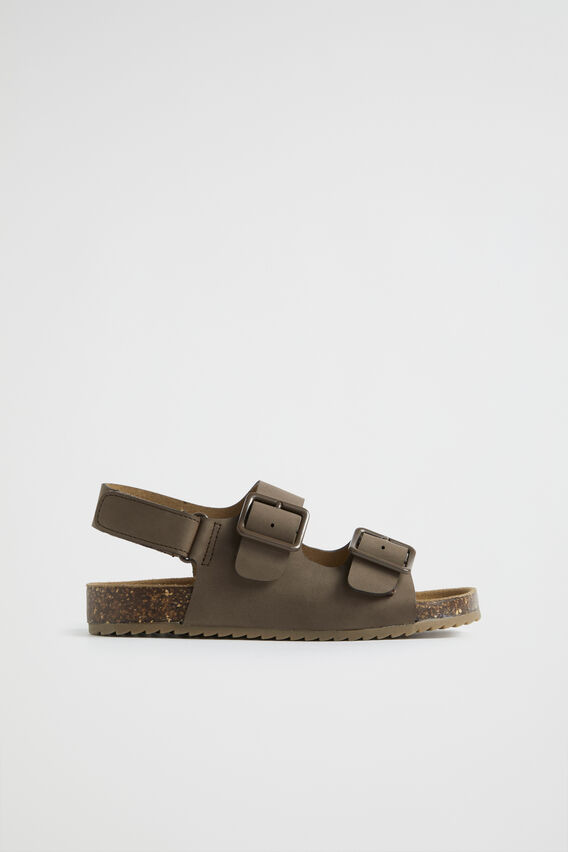 Double Buckle Slide  Stone  hi-res