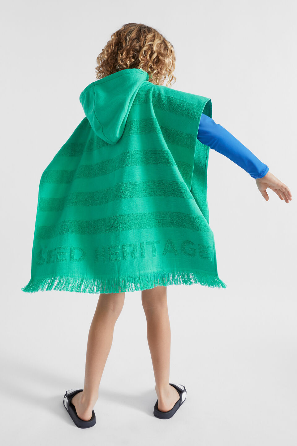 Heritage Terry Poncho  Jade Green