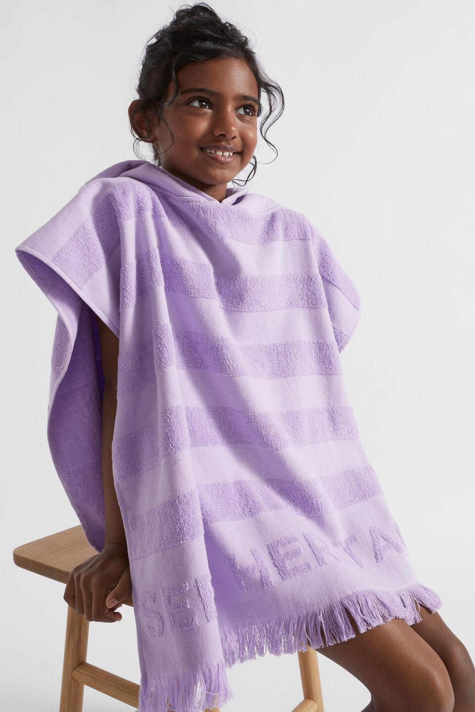 Heritage Terry Poncho  Lavender