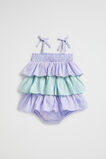 Poplin Stripe Romper  Baby Blue  hi-res