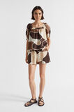 Abstract Square Neck Top  Woodland Abstract  hi-res