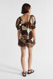 Abstract Square Neck Top  Woodland Abstract  hi-res