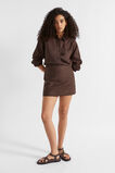 Core Linen Mini Skirt  Deep Raisin  hi-res