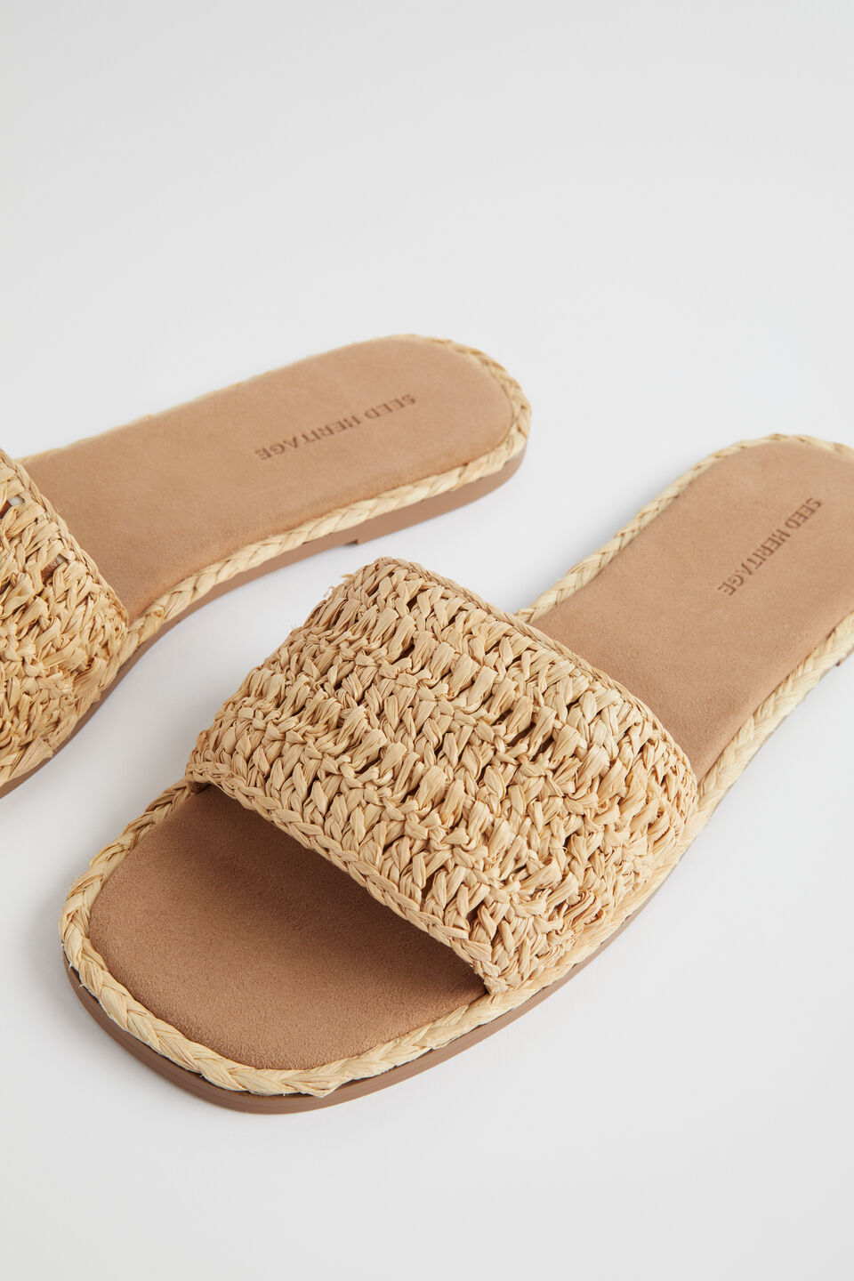 Andi Crochet Slide  Natural