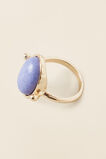 Stone Oval Ring  Deep Ocean  hi-res