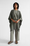 Lightweight Rib Poncho  Smokey Olive  hi-res
