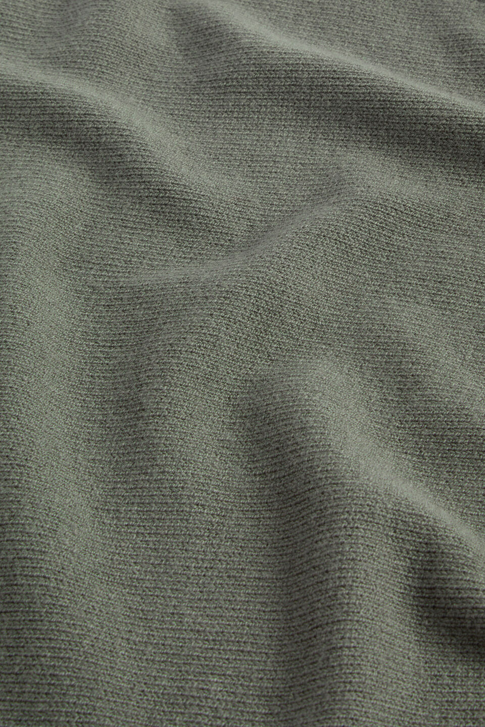 Lightweight Rib Poncho  Smokey Olive