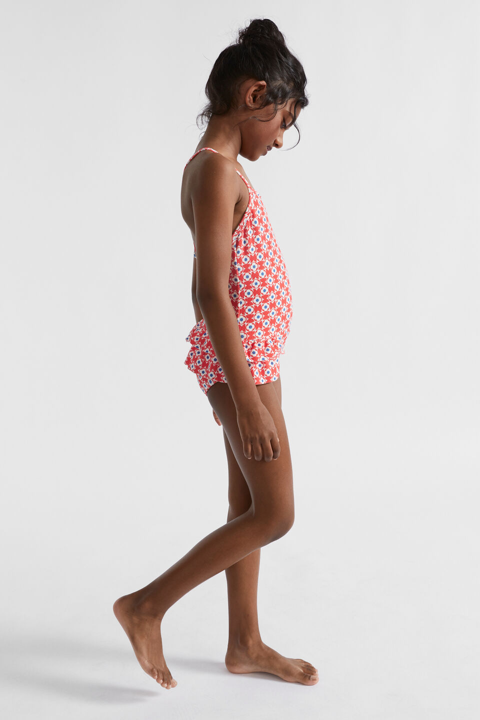 Geo Floral Bather  Watermelon