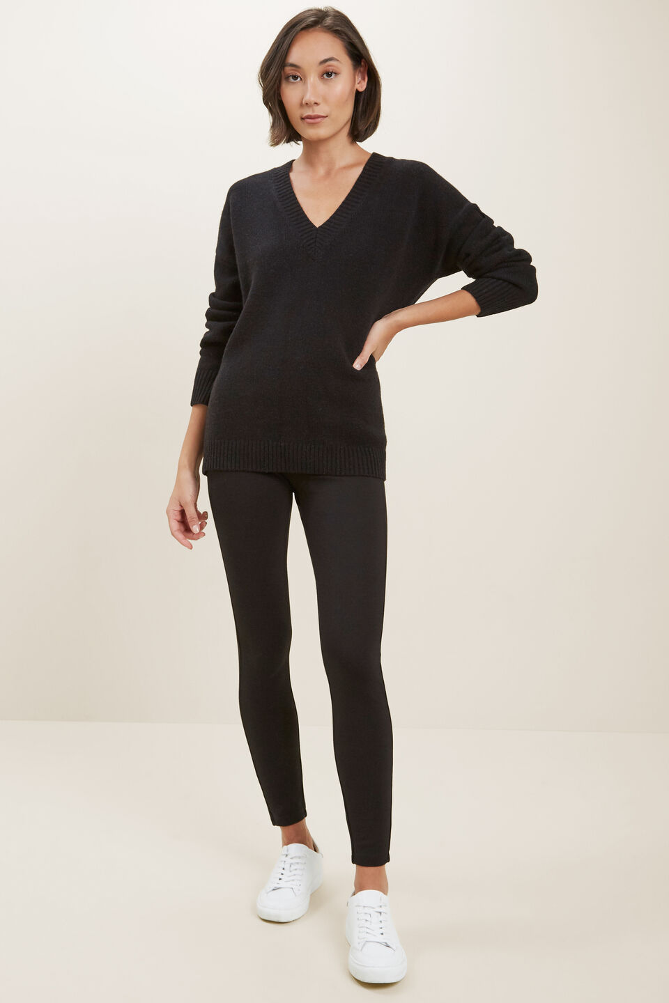 Basic Ponte Pant  Black