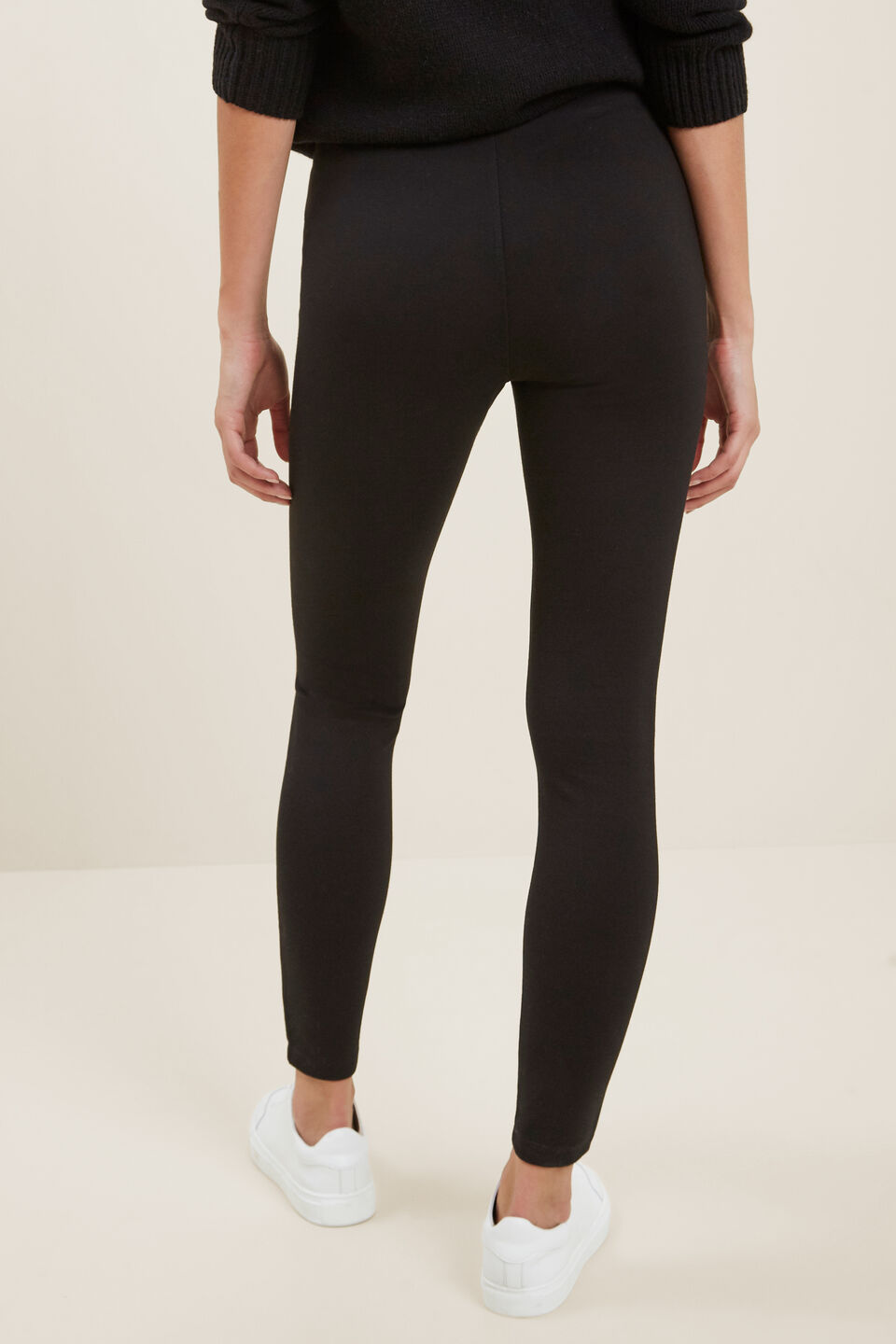 Basic Ponte Pant  Black