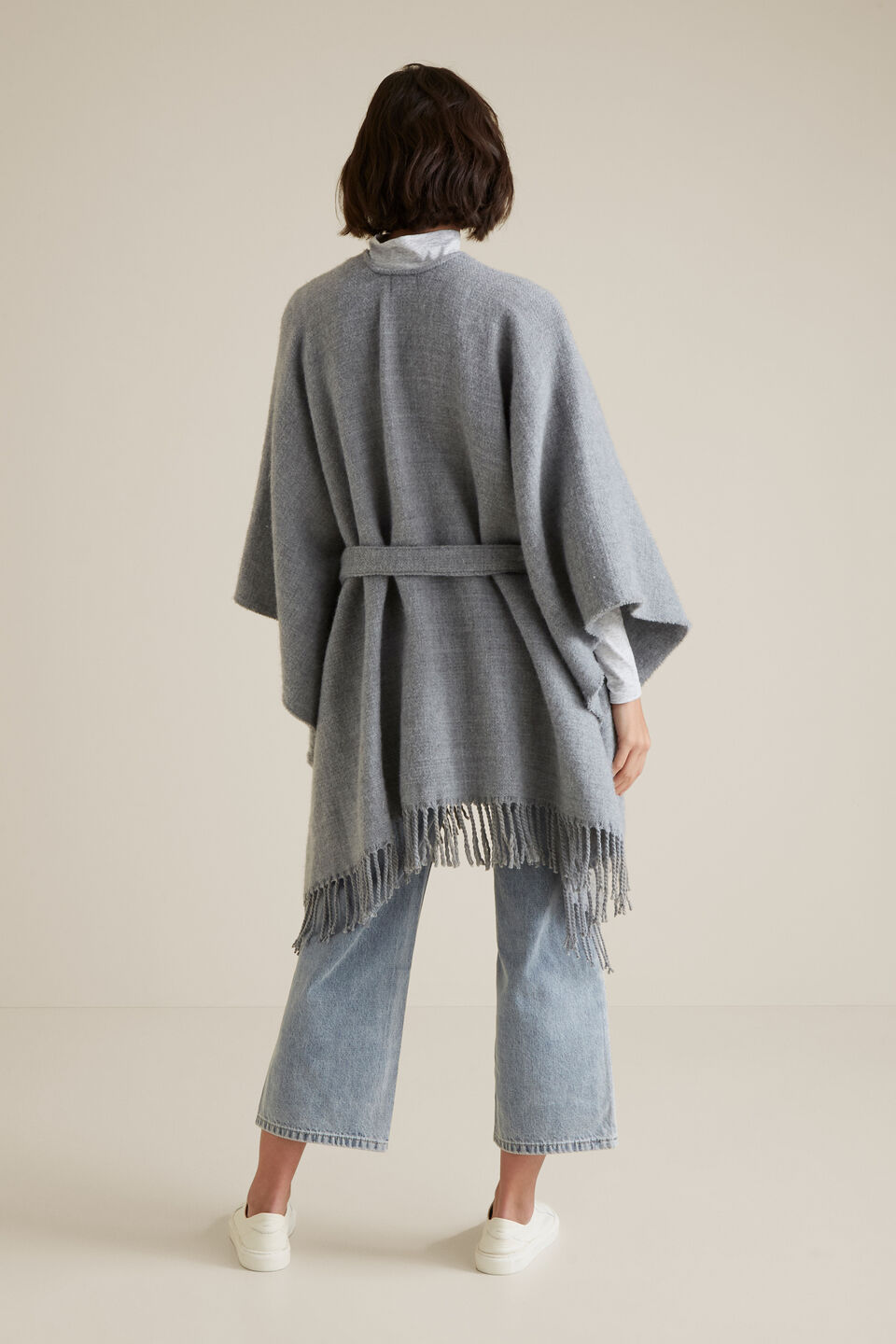Tie Up Poncho  