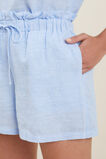 Core Linen Tie Up Short  Clear Sky  hi-res