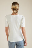 Blouson Sleeve Top  Cloud Cream  hi-res