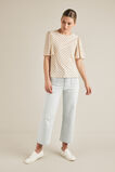 Flutter Sleeve Spot Top    hi-res