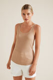 Linen Rib Tank  Smokey Topaz  hi-res