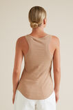Linen Rib Tank  Smokey Topaz  hi-res