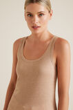 Linen Rib Tank  Smokey Topaz  hi-res