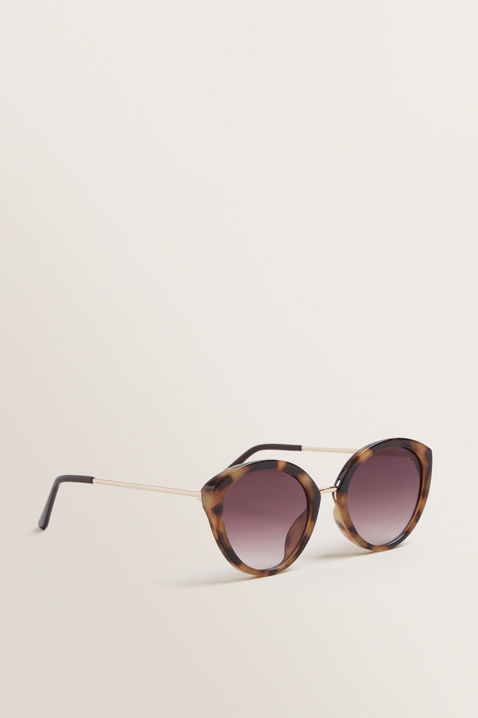 Georgia Cateye Sunglasses  Brown Tort