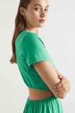 Jersey Cut Out Midi Dress  Jade Green  hi-res