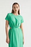 Jersey Cut Out Midi Dress  Jade Green  hi-res