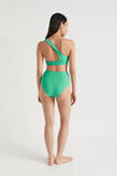 Rib One Shoulder Bikini  Jade Green  hi-res
