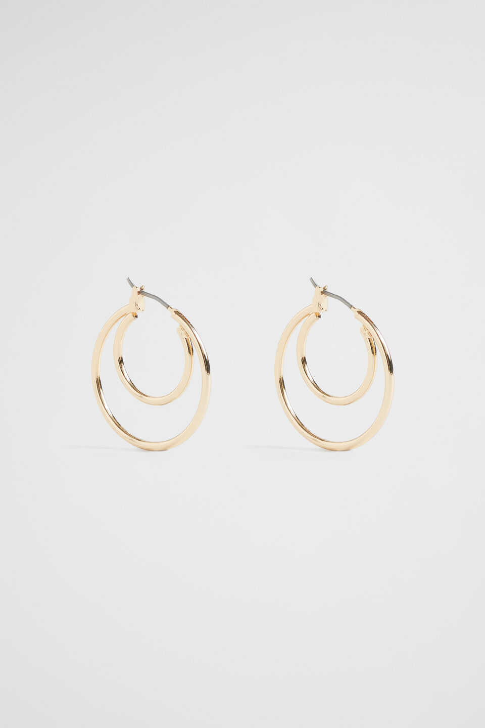 Layered Hoop Earring  Gold