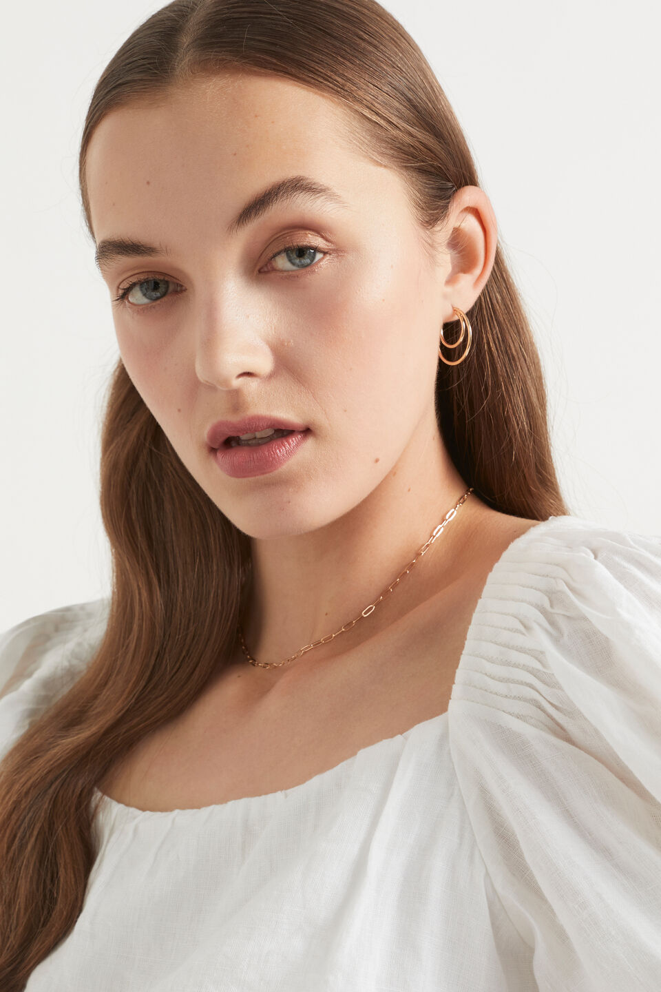 Layered Hoop Earring  Gold
