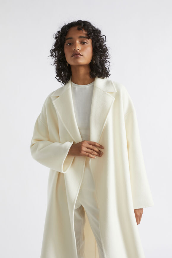 Wool Oversized Wrap Coat  Cloud Cream  hi-res