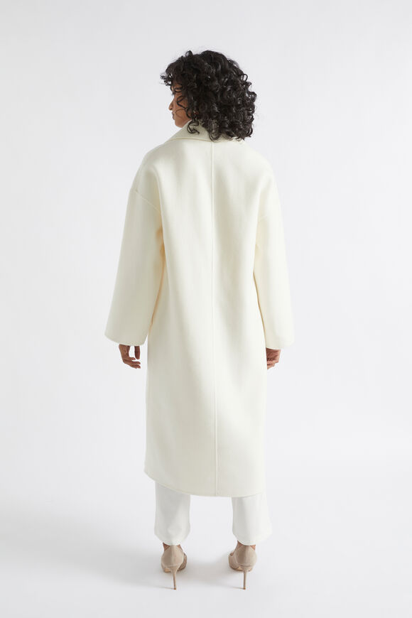 Wool Oversized Wrap Coat  Cloud Cream  hi-res