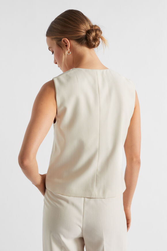 Crossdye Waistcoat  Vanilla Cream Crossdye  hi-res