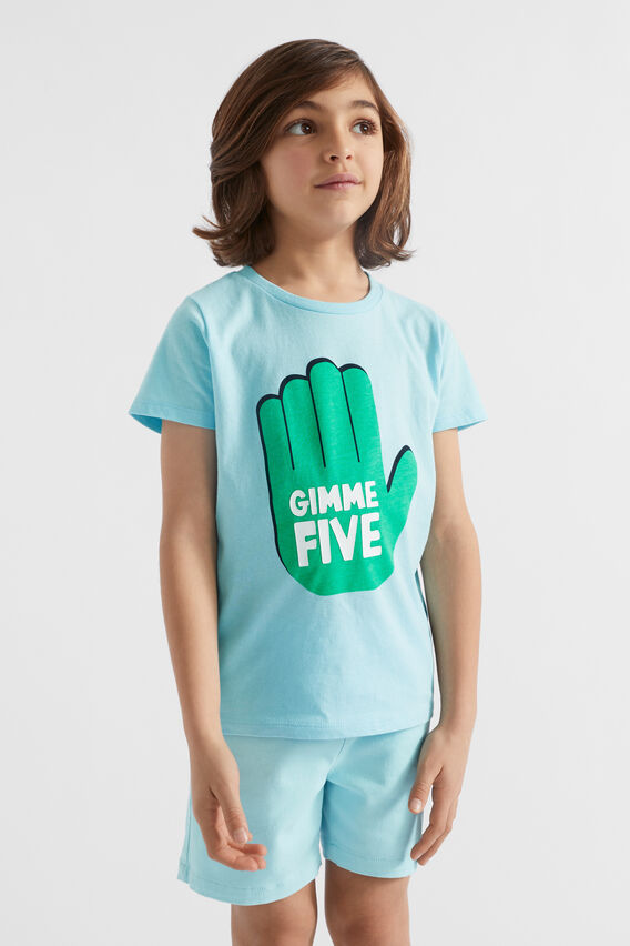 Slogan Tee  Ocean Blue  hi-res