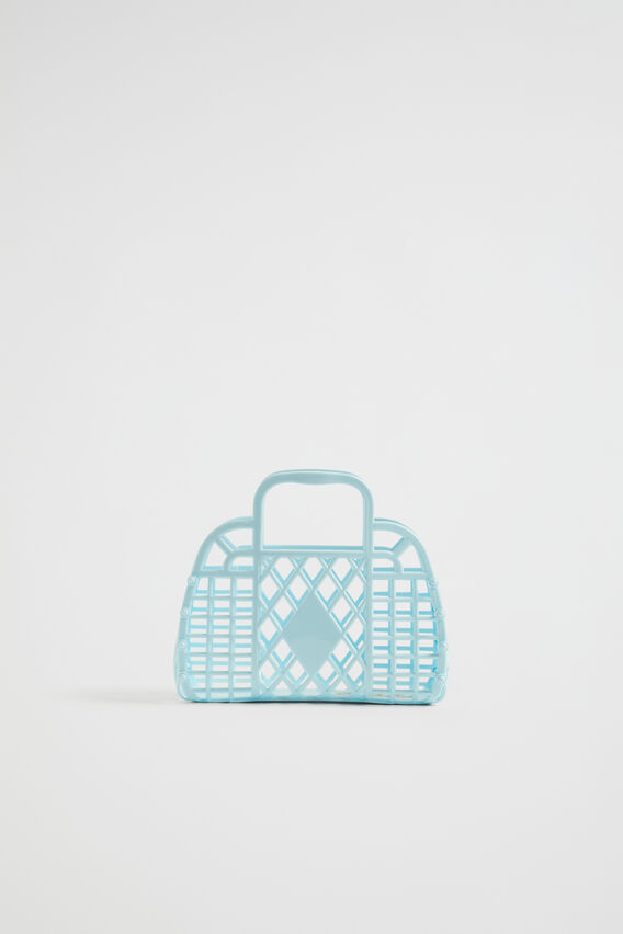 Retro Mini Basket  Blue  hi-res